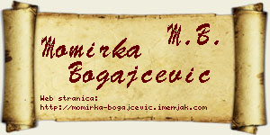 Momirka Bogajčević vizit kartica